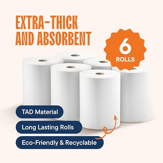 Industrial Paper Towels 10 x 800 White Roll Towels High Capacity Premium - Image 4
