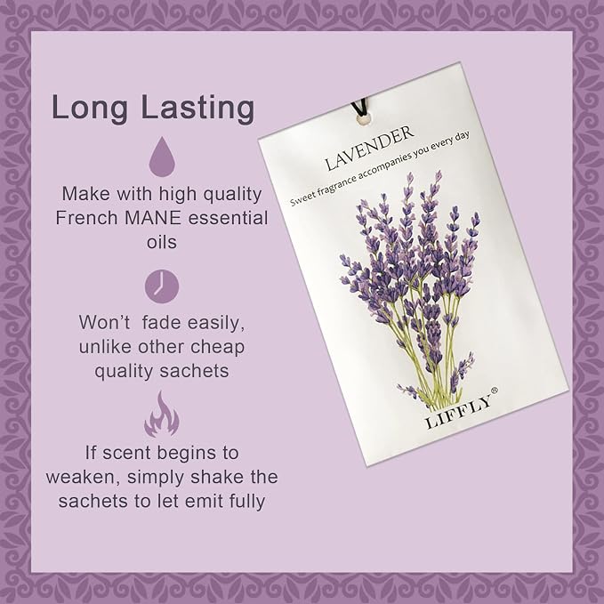 14 Packs Lavender Scented Sachets Bags - Image 2