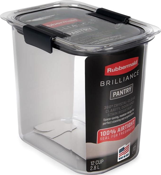 Rubbermaid Brilliance 12-Cup Airtight Food Storage Container by Unknown