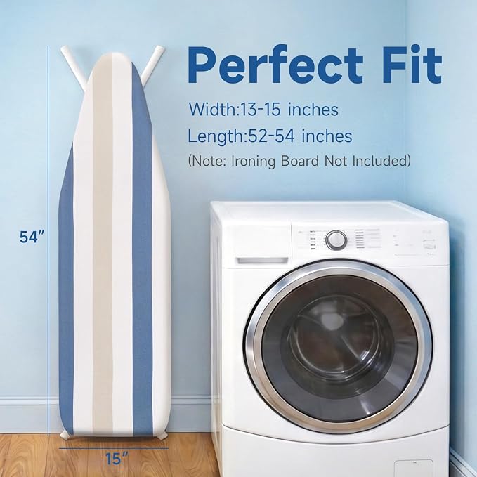 Whitmor Ironing Board Cover and Thick Fiber Pad, Fits 15 x 54 in - Image 2