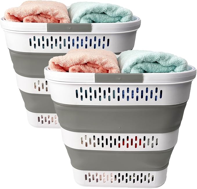 SAMMART 38L Collapsible Laundry Basket - Image 6