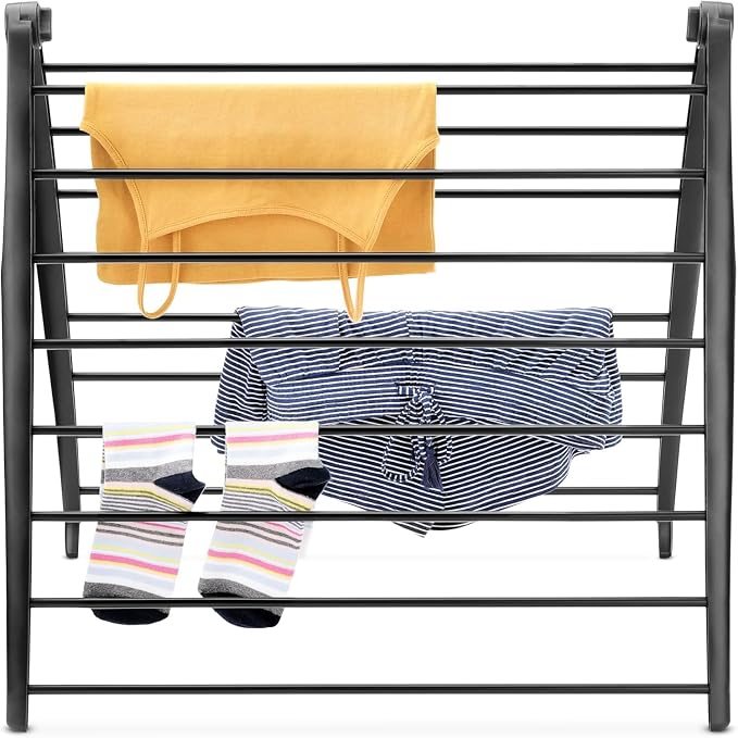 Whitmor Spacemaker Folding Drying Rack, Indoor Clothes Organizer - Image 2