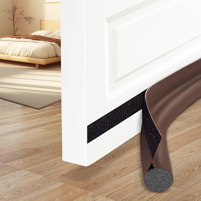 MAXTID Under Door Draft Stoppers Brown 36 Inch Door Draft Blocker Draft Stoppers by MAXTID