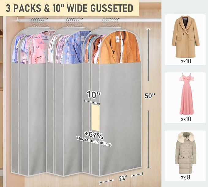 MISSLO 10" Gusseted Garment Bags - Image 2