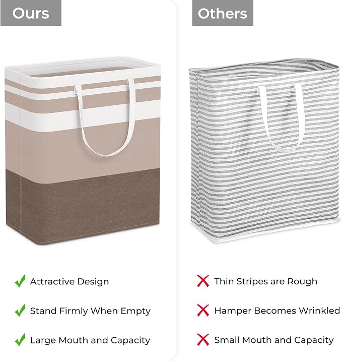HomeHacks 2 Pack Large Laundry Baskets, Laundry Hampers Bags | Waterproof - Image 3