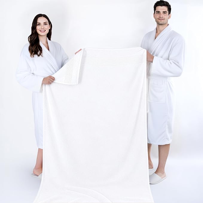 Cotton Paradise 100% Cotton Turkish Towel Set, Soft Absorbent Quick Dry - Image 5