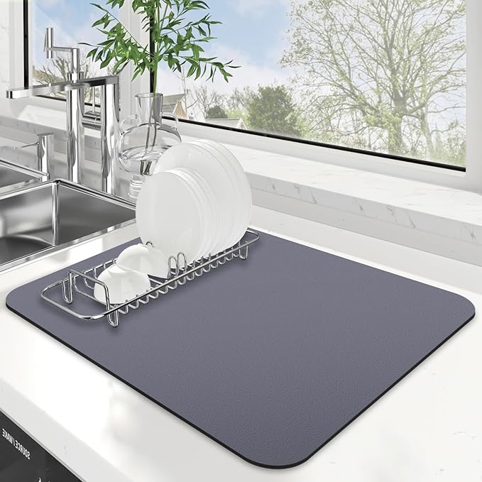 Dish Drying Mat Absorbent Dish Drying Mats by WiseLife