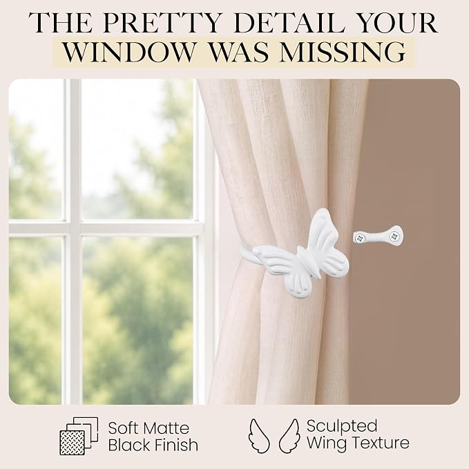 RTZEN Metal Curtain Tiebacks, Drapery Holders - Image 4