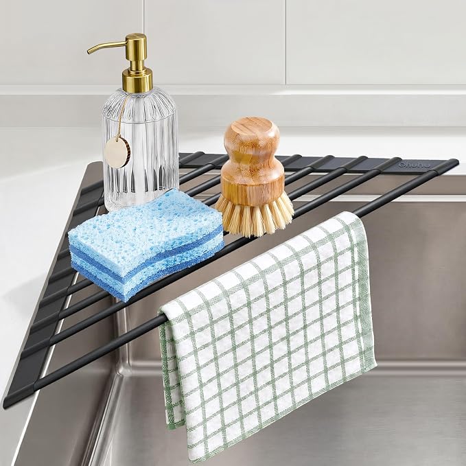 Ohuhu Corner Sink Caddy, Sponge Holder by Ohuhu