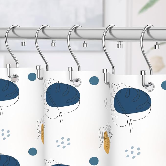 Goowin 12 Pcs S Shape Shower Curtain Rings, Rustproof Black Shower Curtain Rings - Image 6