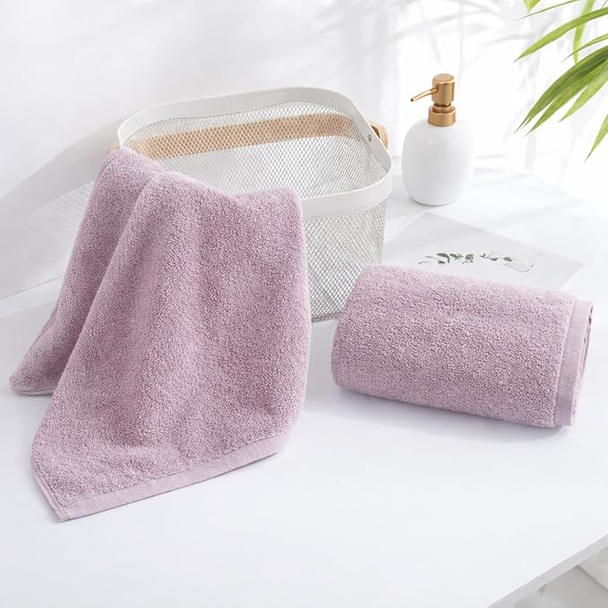 SEMAXE 12-Pack Purple Cotton Hand Towels - Image 8