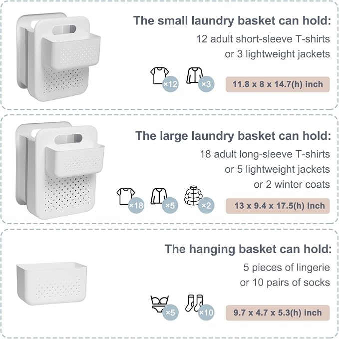 Goderewild Large Collapsible Laundry Basket - Image 4