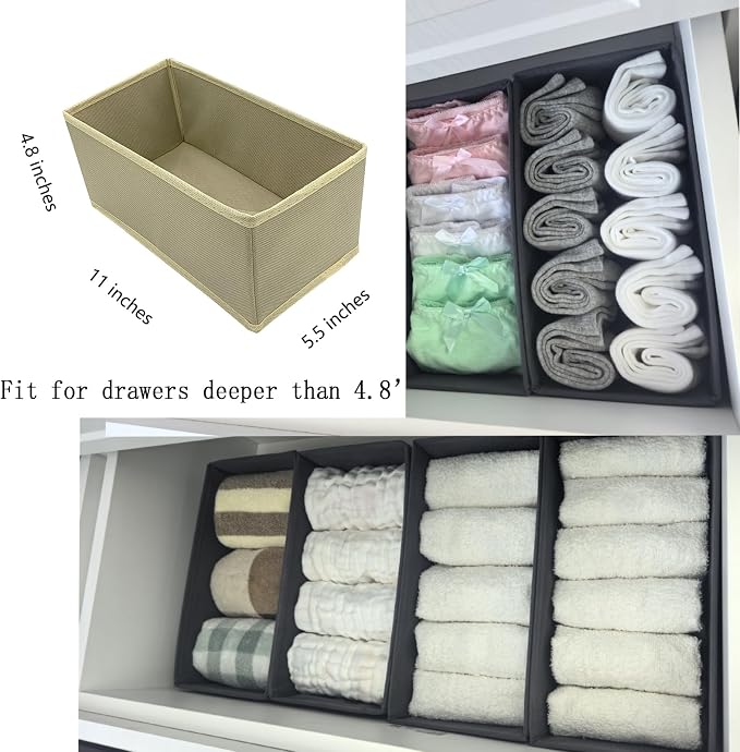 Bructhun Sock Drawer Organizer 9 Pack - Image 4