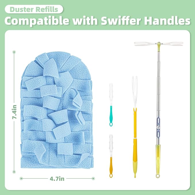 12 PCS Microfiber Reusable Duster Refills - Image 3