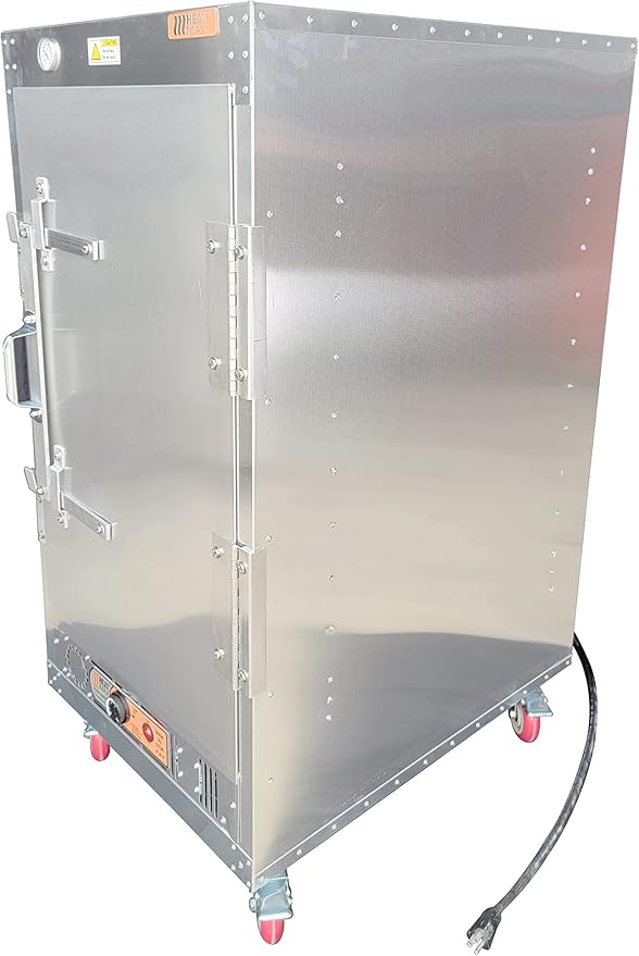 HeatMax 4 Foot Large Commercial Electric Food Warmer Holding Cabinet for Full Size Pans, Churches, Schools, Catering, Fully Assembled, Made in USA with Service and Support, 120V Plug