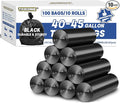 40-45 Gallon Trash Bags Heavy Duty, 1.6 Mil, Fit 150 by TFORING%C2%AE