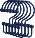 Amazer Navy Blue Shower Curtain Hooks, Rust-Resistant Metal Shower Hooks Shower by Amazer
