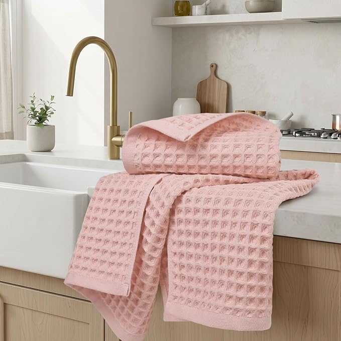 Jacquotha Waffle Hand Towels for Bathroom Decor | 2-Piece Cotton Face Towels - Image 6