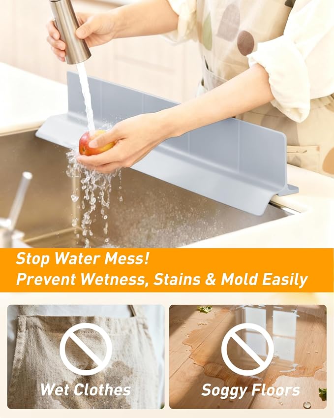 Sink Splash Guard 23" 18" 30" Silicone Water Guard - Image 2