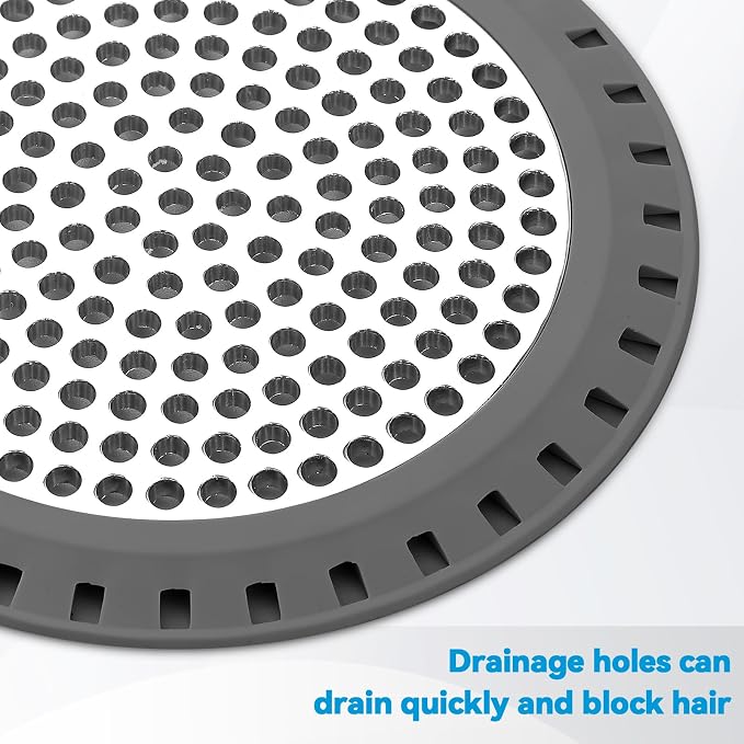 Shower Drain Hair Catcher, Aluvor Shower Drain Cover Bathtub Drain Strainer | - Image 3
