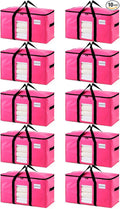 TAILI 10 Pack Pink Extra Large Moving Bags, Storage Bags by TAILI