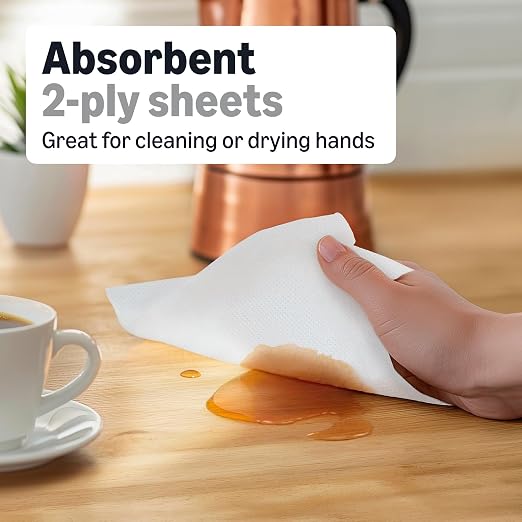 Amazon Basics 2-Ply White Adapt-a-Size Kitchen Paper Towels, Individually - Image 3