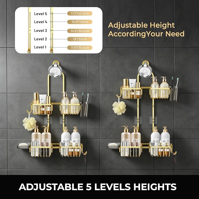 Adjustable Hanging Shower Caddy - Image 5