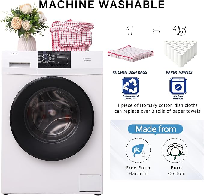 Homaxy Kitchen Towels and Dishcloths Set - Image 9