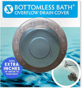 SlipX Solutions Bottomless Bath Overflow Drain Cover Accessory, Bronze | Adds by SlipXSolutions