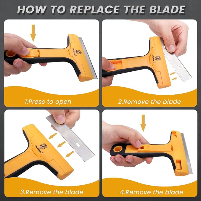 MulWark Razor Blade Scraper Tool Set, 3-Piece - Image 3