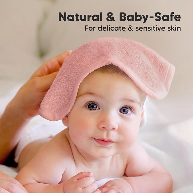 6-Pack Baby Washcloths, Soft Absorbent Washcloths - Image 5