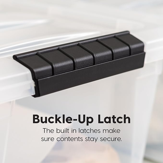 IRIS USA 4-Pack 72 Quart Storage Bins - Image 5