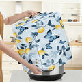Kitchen Appliance Accessories Dust Cover for 3-6-8 Quart Instant Pot, Pressure Cooker, Air Fryer & Crock Pot,Decorative Appliance Cloth Cover with Top Handle & Storage Pockets (Blue, 8 Quart)