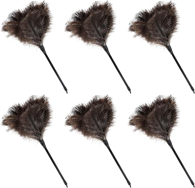 Natural Ostrich Feather Duster 14.9 inch Fluffy Mini Dusters | Handheld by Daieeparty