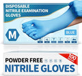 Medical Blue Nitrile Disposable Exam Gloves 4Mil Latex & Powder-Free | Flex • by Medguy