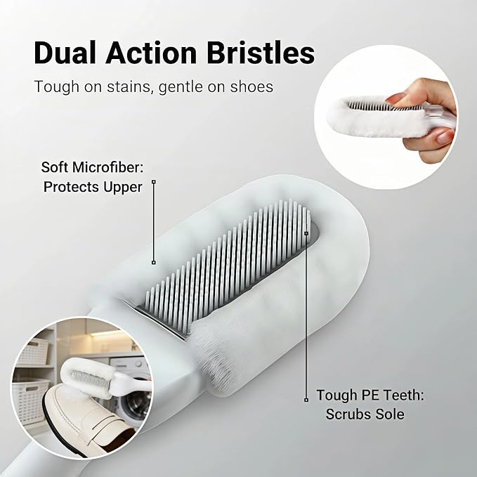 Professional Shoe Cleaning Brush Long Handle - Image 4