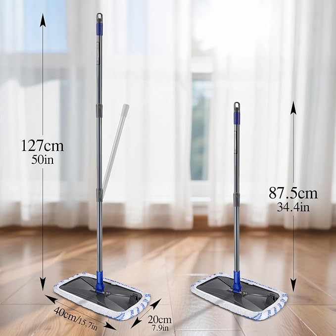 Hardwood Floor Mop, Extended Large Flat Floor Mop - Image 6