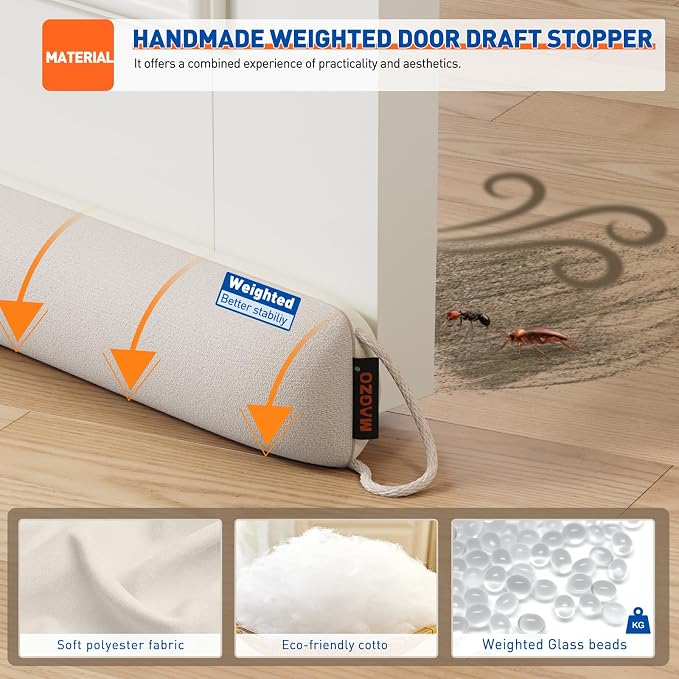 MAGZO Under Door Draft Stopper 32 Inches - Image 2