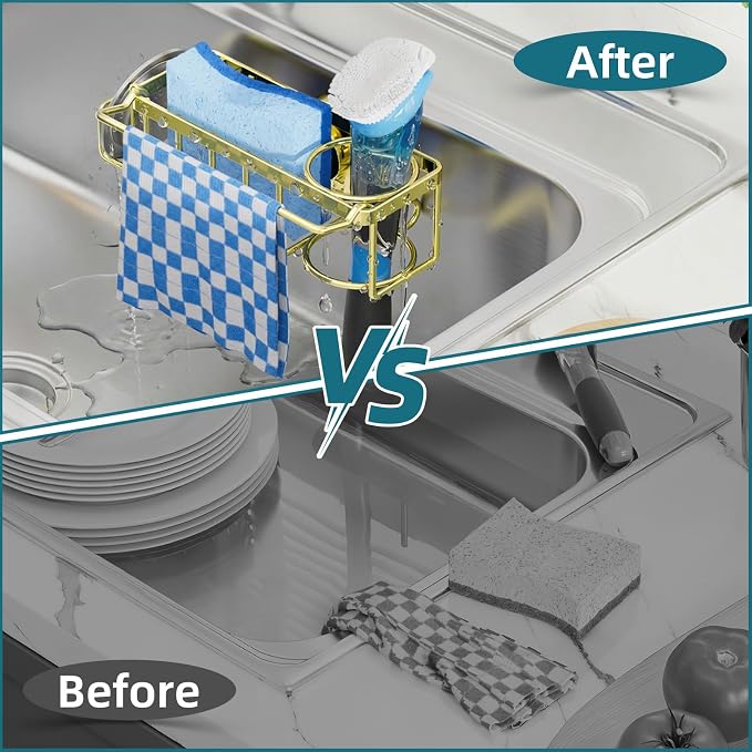 TAILI 4-in-1 Sink Caddy for Kitchen Sink - Image 5