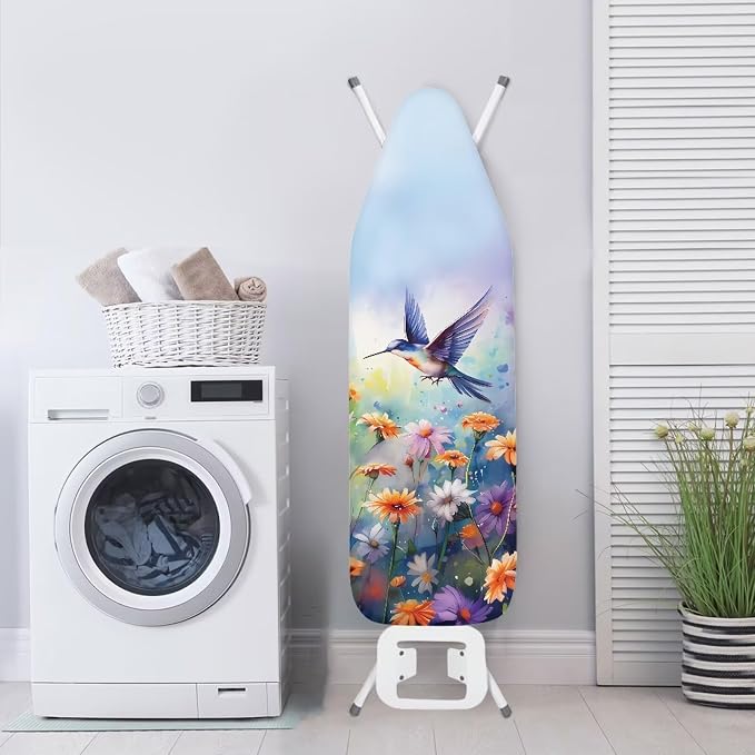 Floral Bird Ironing Board Pad, Extra Thick Heavy Duty Padded - Image 4