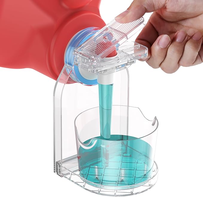 Clear Laundry Detergent Dispenser Cup Holder & Nozzle Force-Saving Switch by Unknown