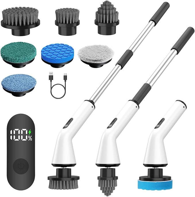 Electric Spin Scrubber for Bathroom, Power Cleaning Brush by Unknown