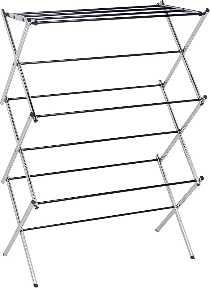 Amazon Basics Foldable Portable Metal Clothes Drying Rack by AmazonBasics