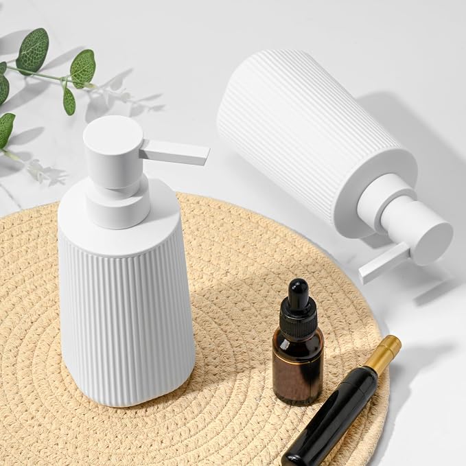 White 2 Pack Hand Soap Dispensers Set | - Image 6