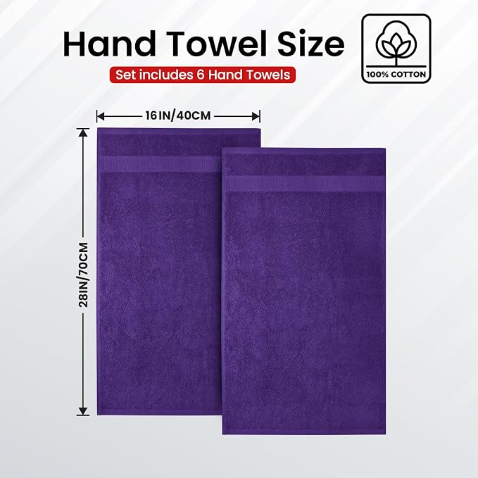 Infinitee Xclusives 100% Cotton Hand Towels - Image 3