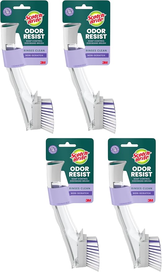 Scotch-Brite Odor Resist Soap Control Dishwand Brush, 1 Cleaning Dish Wand Brush by Scotch-Brite