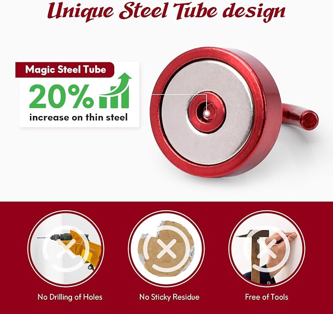 Neosmuk Magnetic Hooks Steel Tube Design - Image 3