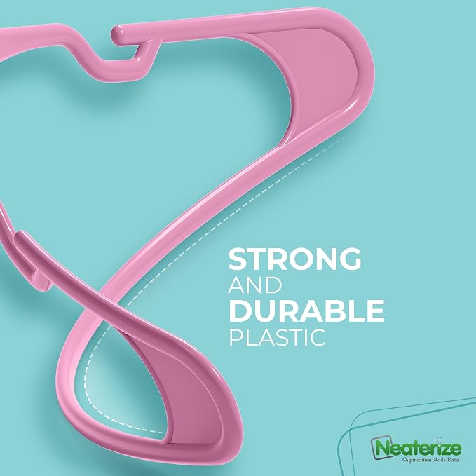 NEATERIZE Clothes Hangers Plastic 100 Pack - Image 6