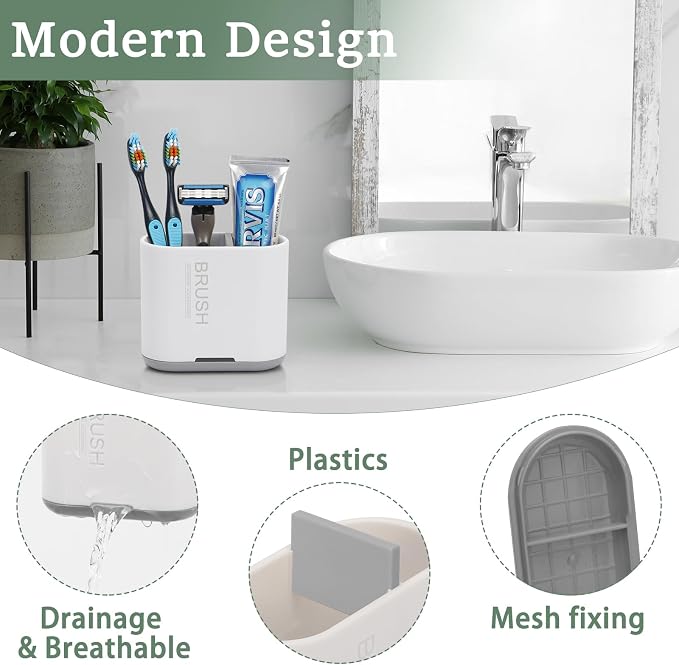 Toothbrush Holders Toothpaste Organizer - Image 2