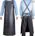 Waterproof Apron 2-Pack - 43" Heavy Duty Chemical Resistant with X-Straps - for Dishwashing, Butchering, Lab Work, Pet Grooming